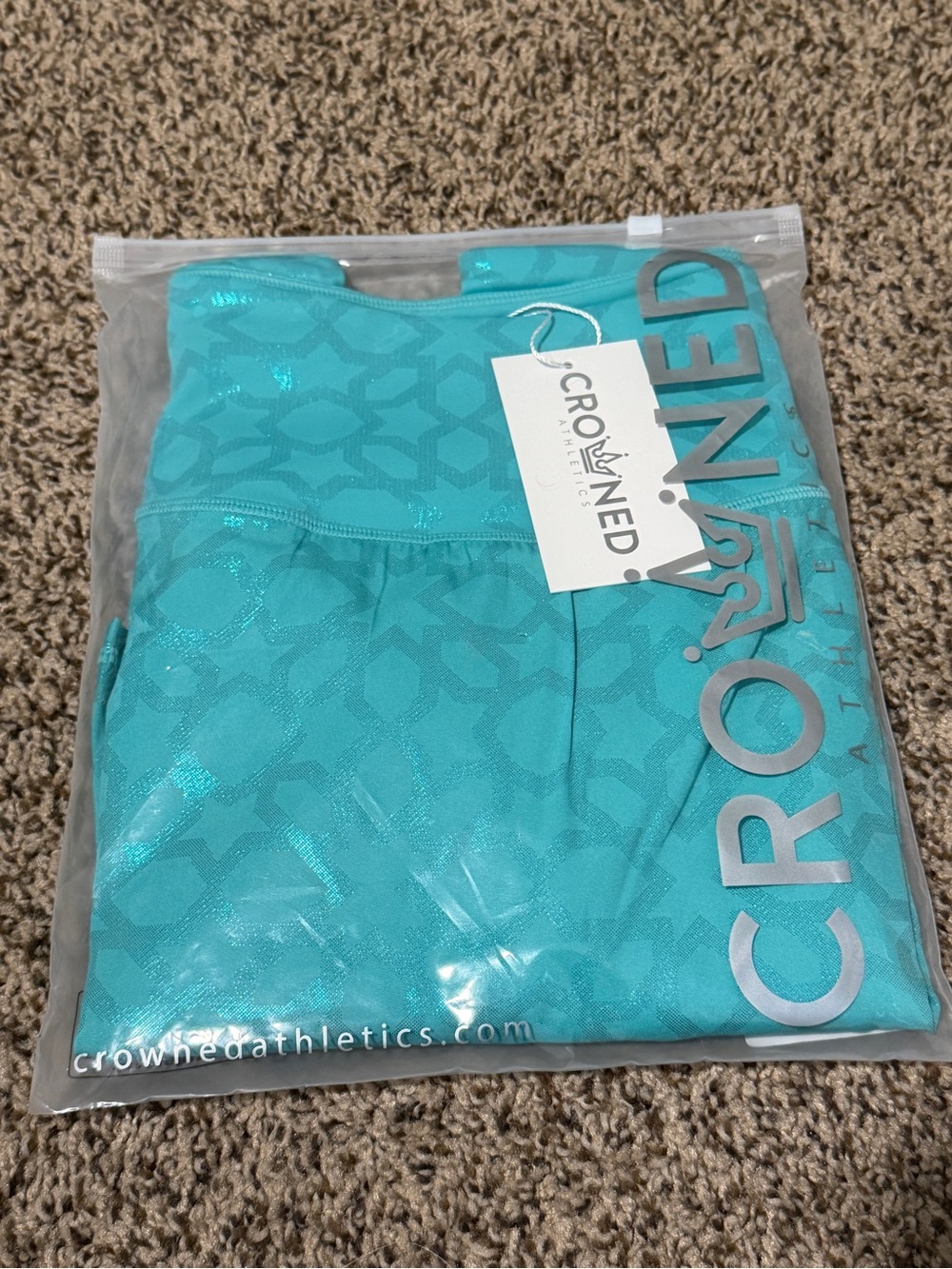 Crowned Athletics Teal Arabian Nights Athletic Skort